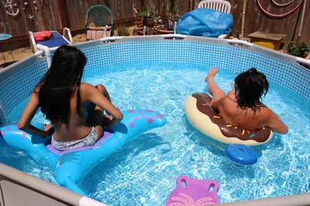 pool day with roxy summers         