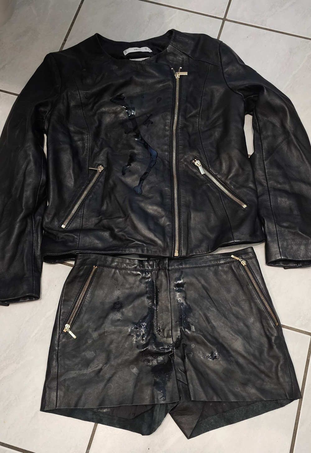 Geile Damen echtleder klamotten mix. #5