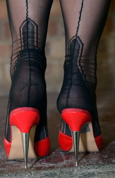 her heels and soles of feet #17