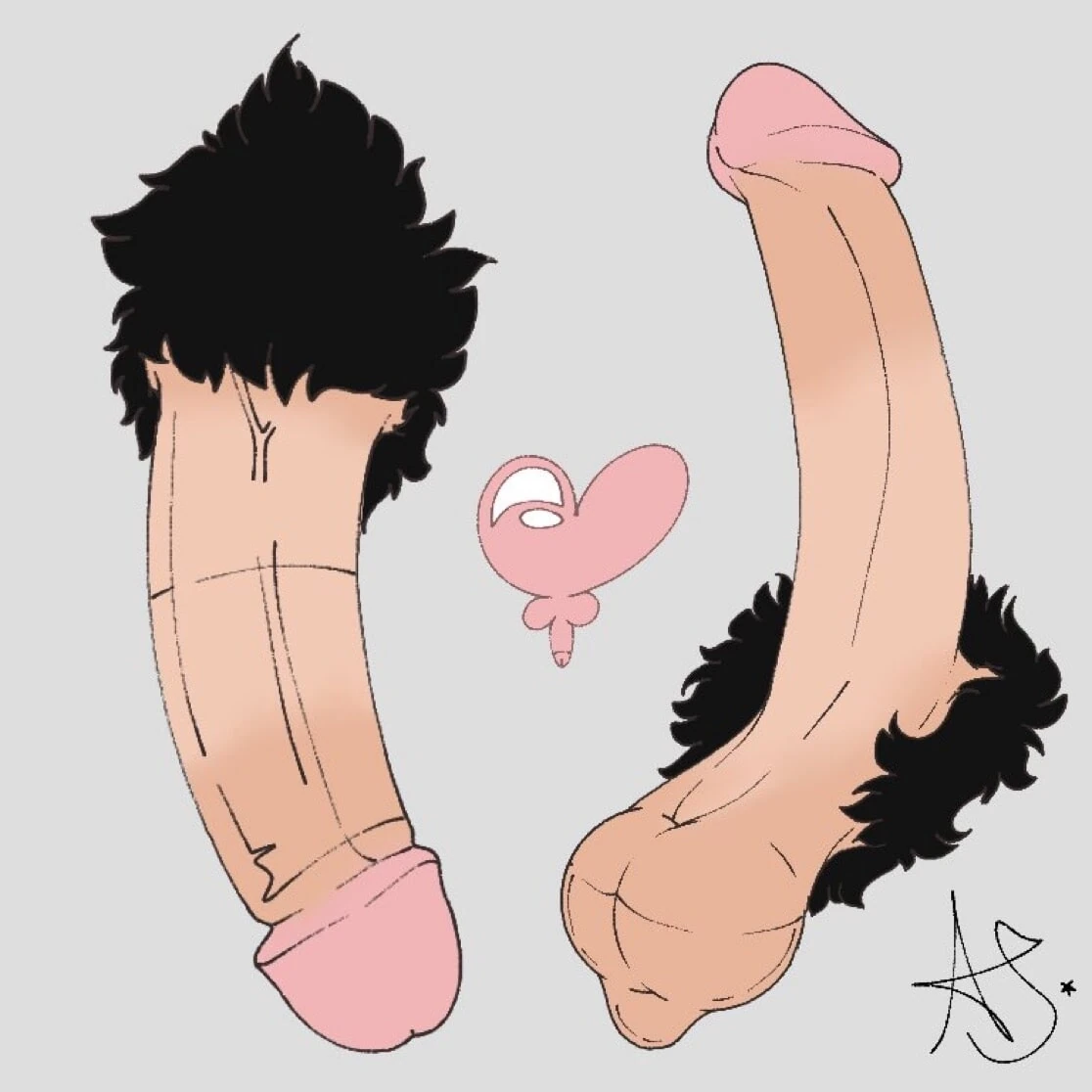 Drawing of my big cock