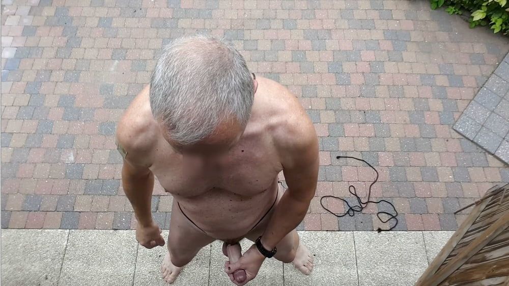 public outdoor exhibitionist bondage jerking show #46