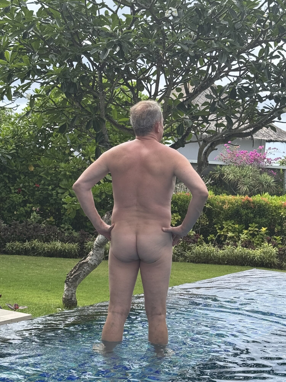 Naked in pool #2