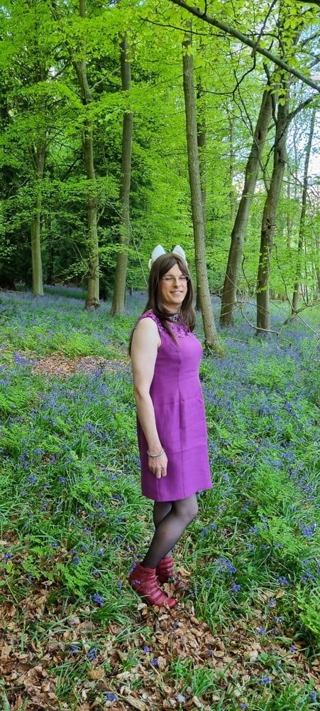 Playing in the bluebells #5