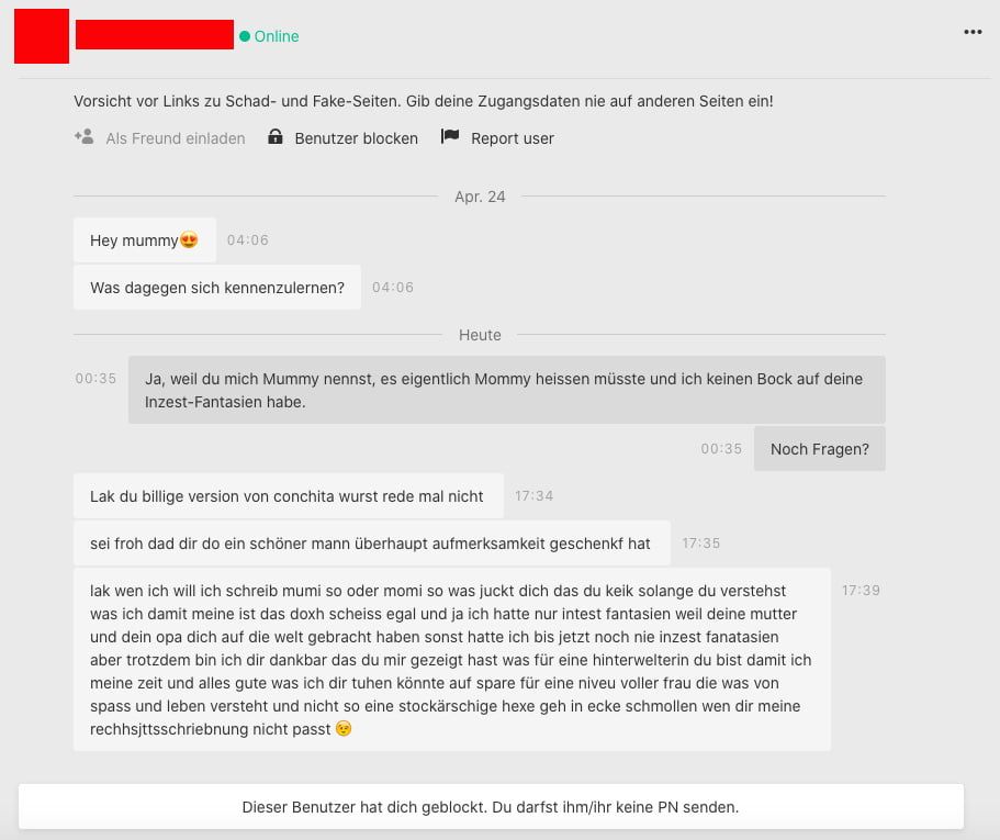 Geistige Nutten - Best of xhamster messages... 10