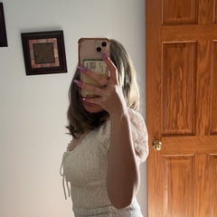 Curvy teen girl