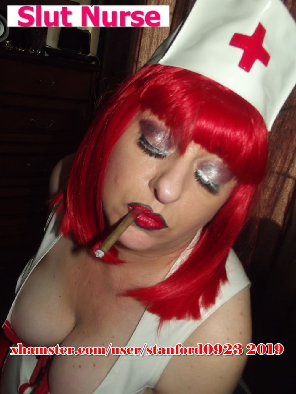 SMOKING SLUT NURSE  #8