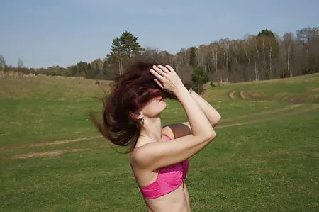 light red bikini         