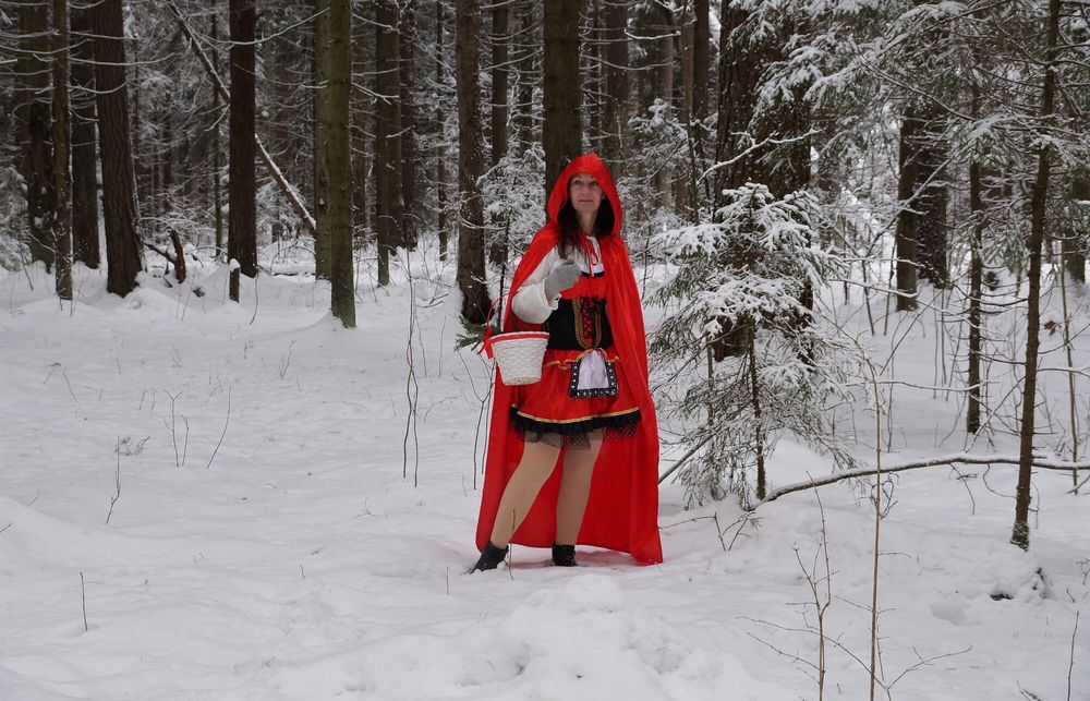 Little Red Hood in deep forest #8