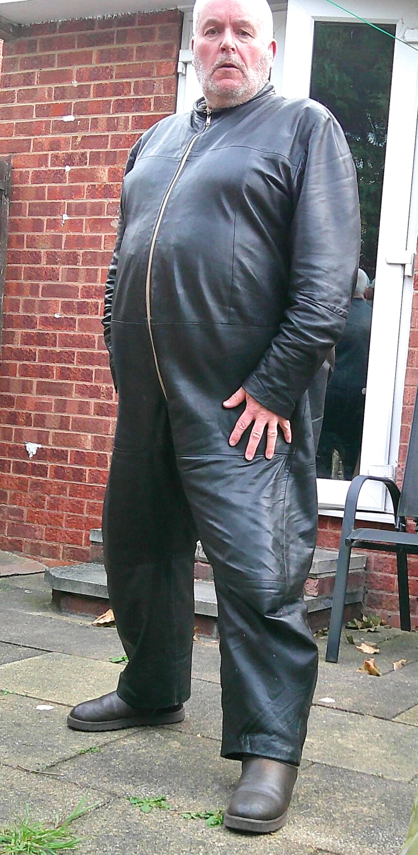 Leather overalls #5
