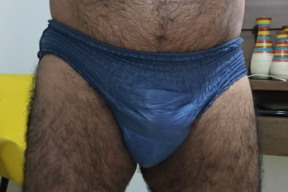 USING BLUE NAPPY TO GO OUT TO WORK  #5