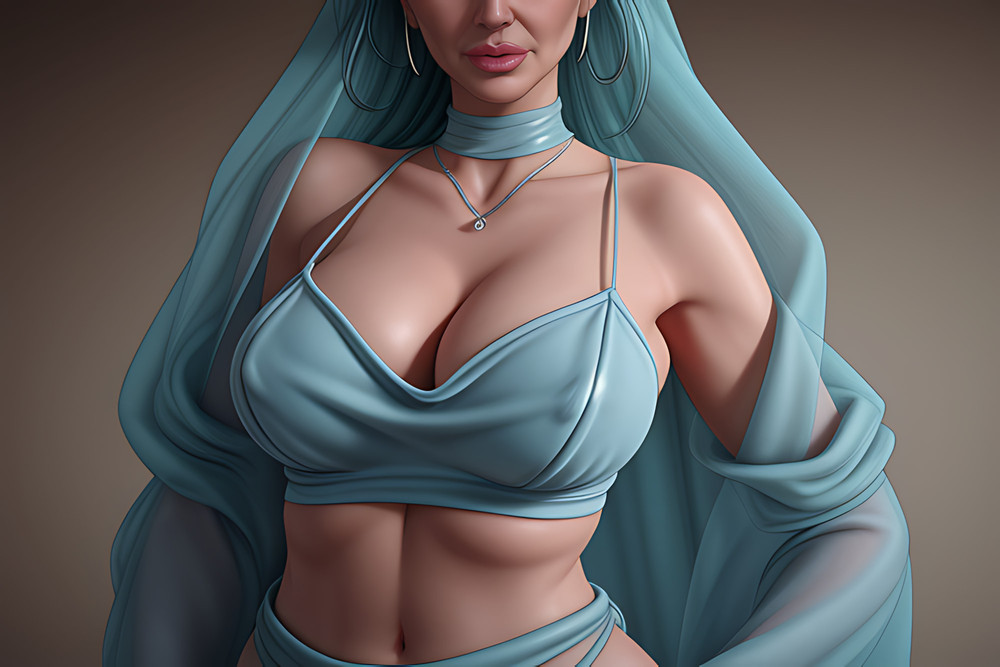 AI Generated Porn Featuring Huge Tit Ice Queens #11