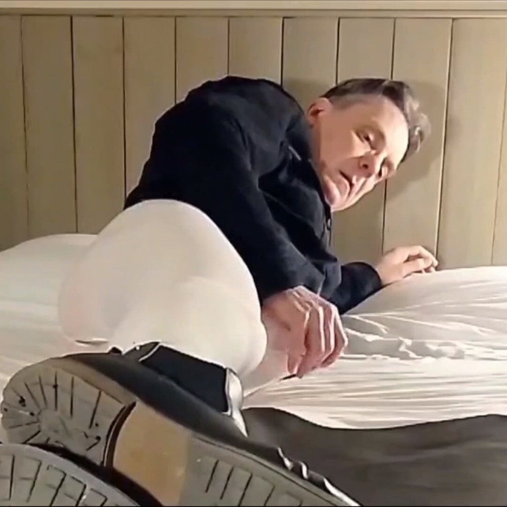 Excitement in open white pantyhose #2