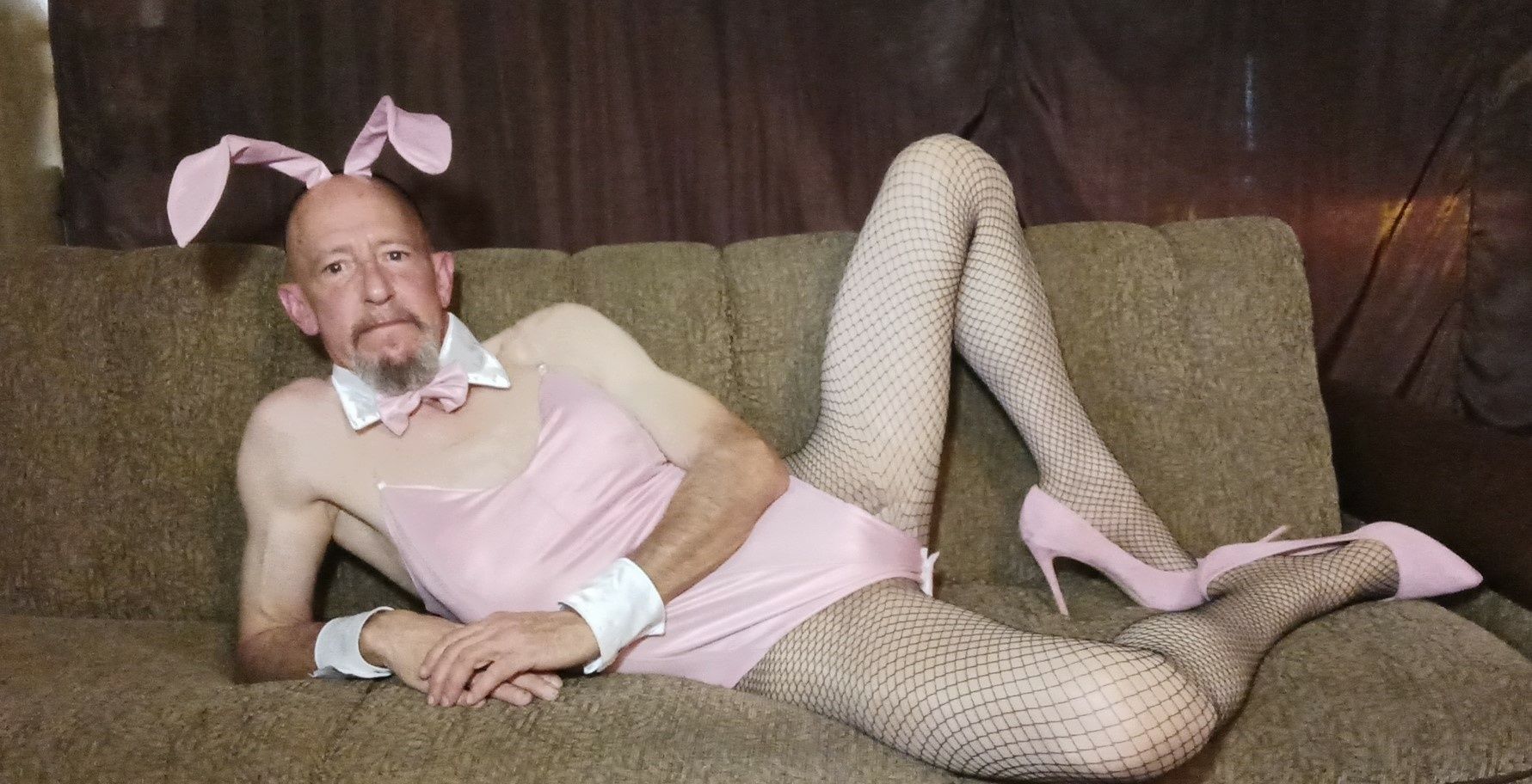 Faggot Andrew Brown Dressed for Easter #19