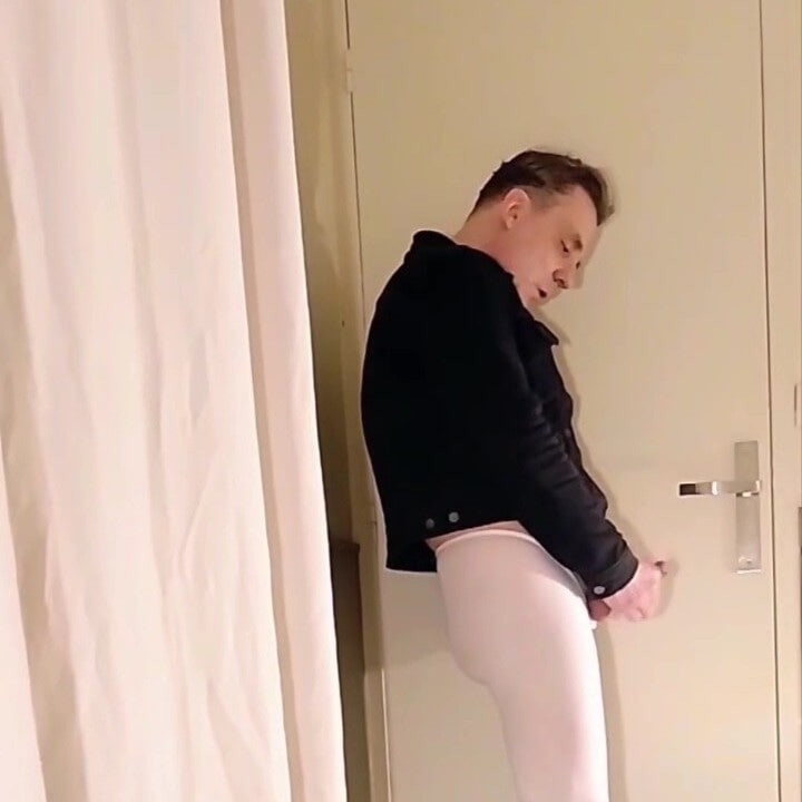 Best Moments - Open White Pantyhose and Handjob #28