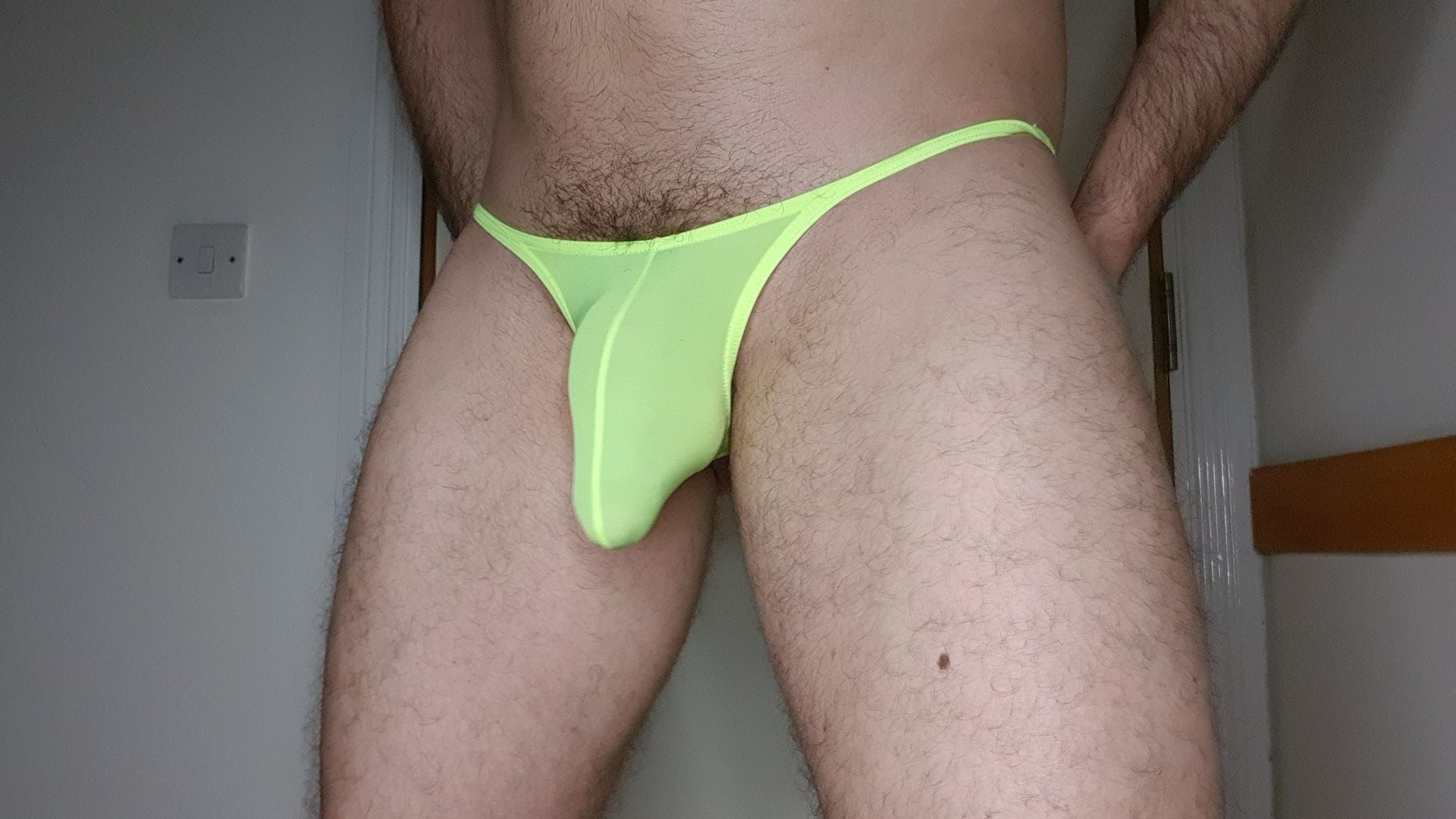 Oiled Bulge in yellow briefs #20