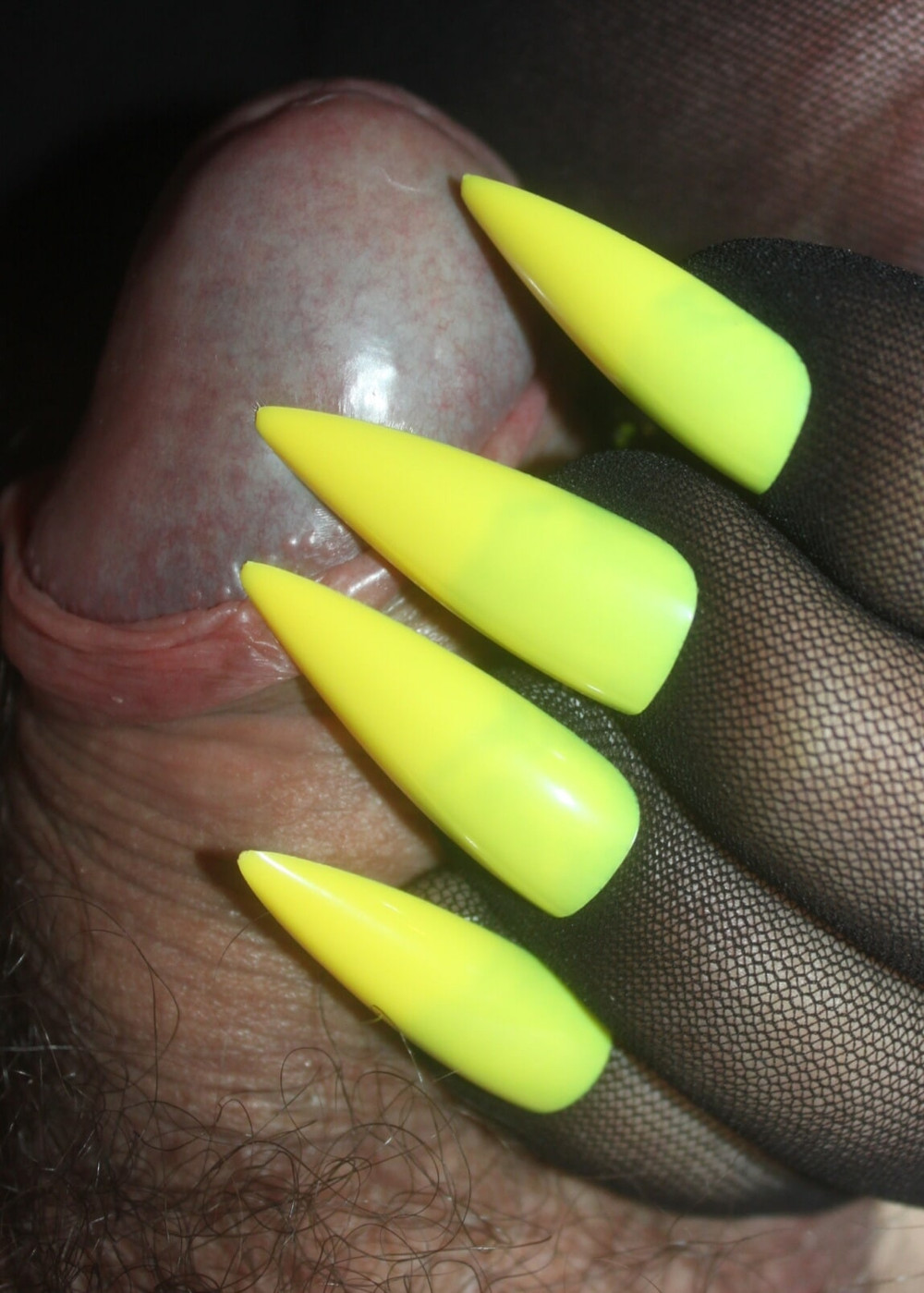 GLOVES WITH YELLOWS NAILS  #23
