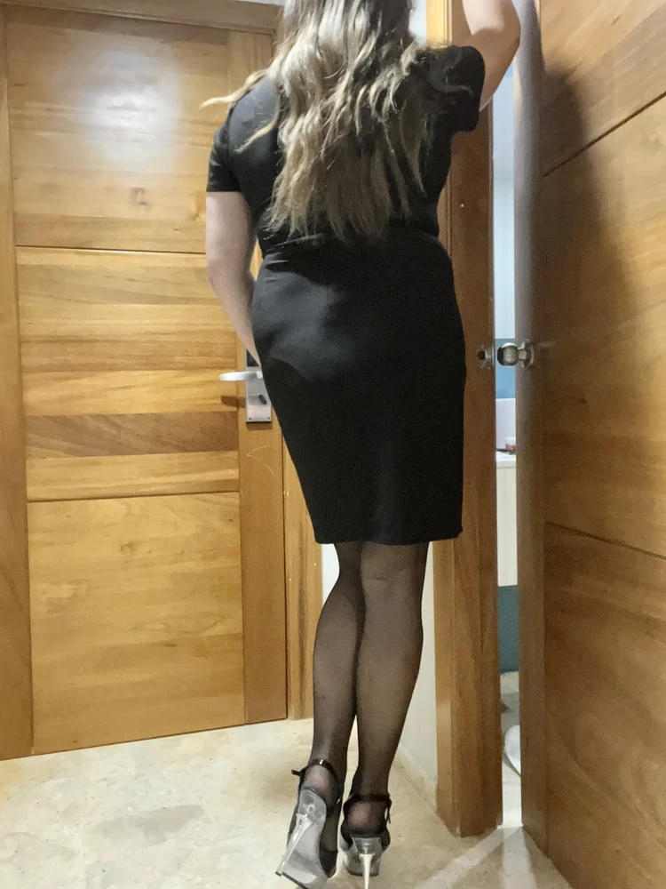 Sissy in black dress #15