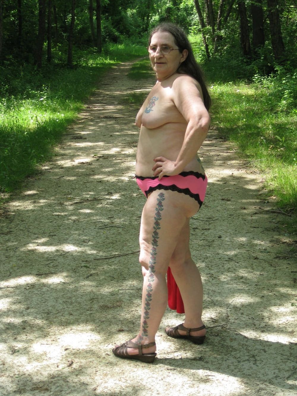 naked and fucking in the woods  #16