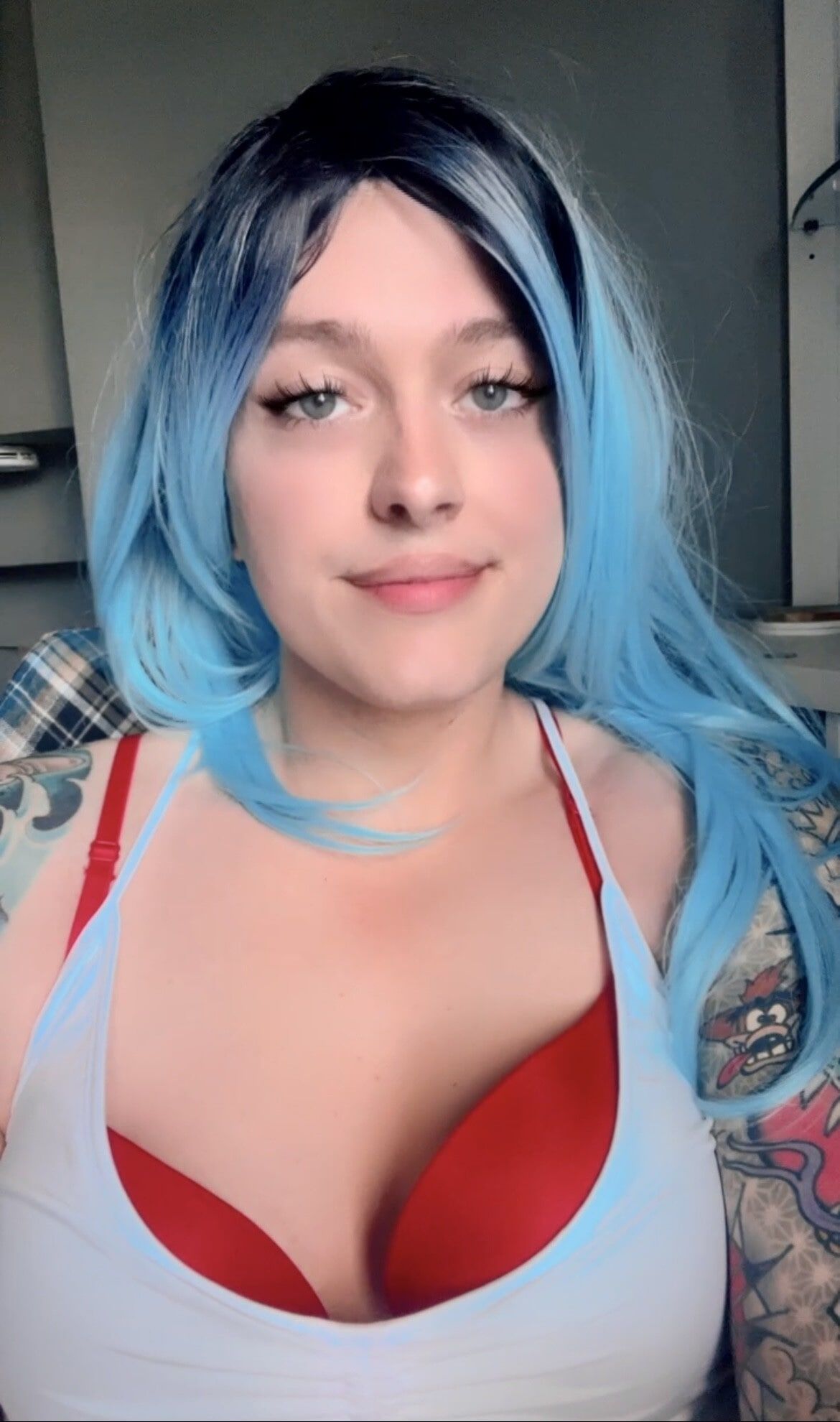 Sexy blue hair Femboy Deanna  #23