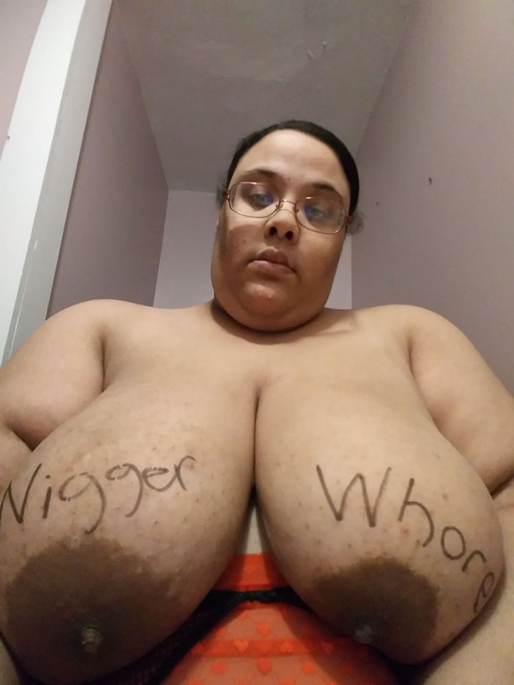 Dumb SSBBW Slut Jessica Jones&#039; Bodywriting  #31