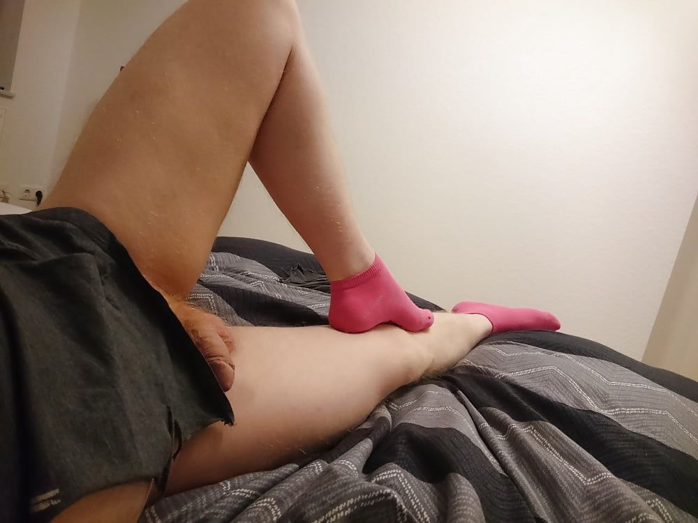 Torn shirt and pink socks #27