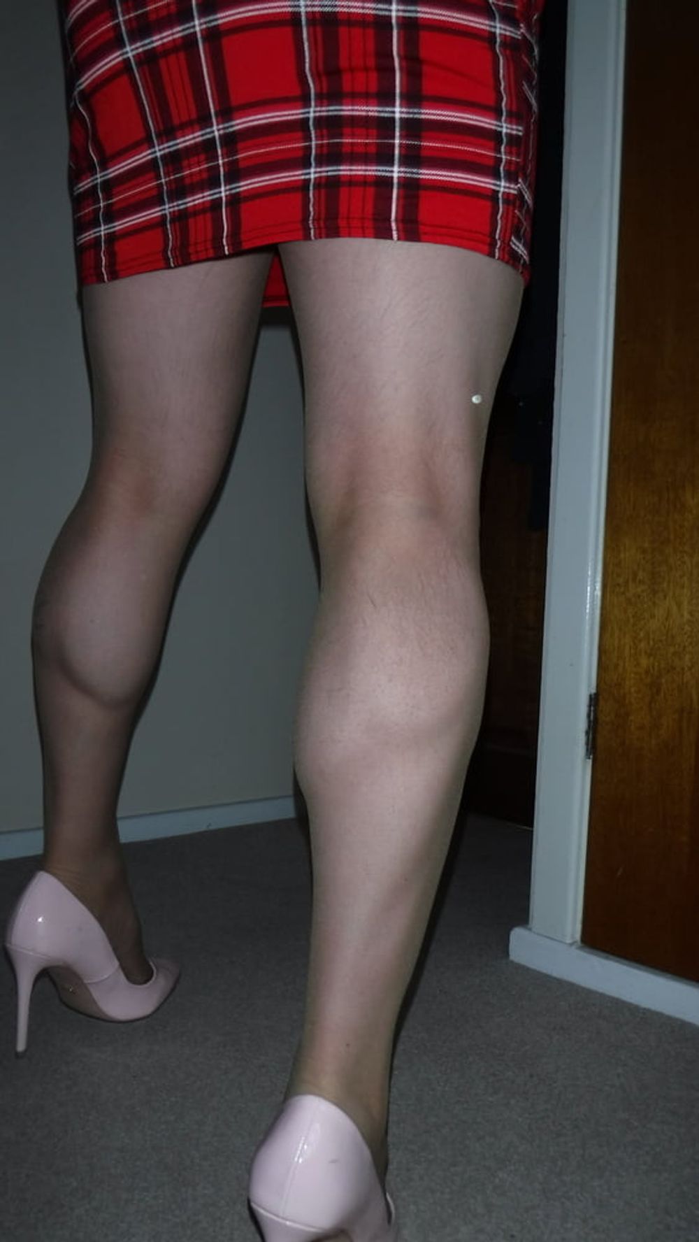 NYLONS, HEELS AND MINI SKIRT #19