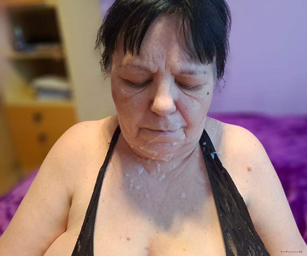 Czech mature huge cum face #9