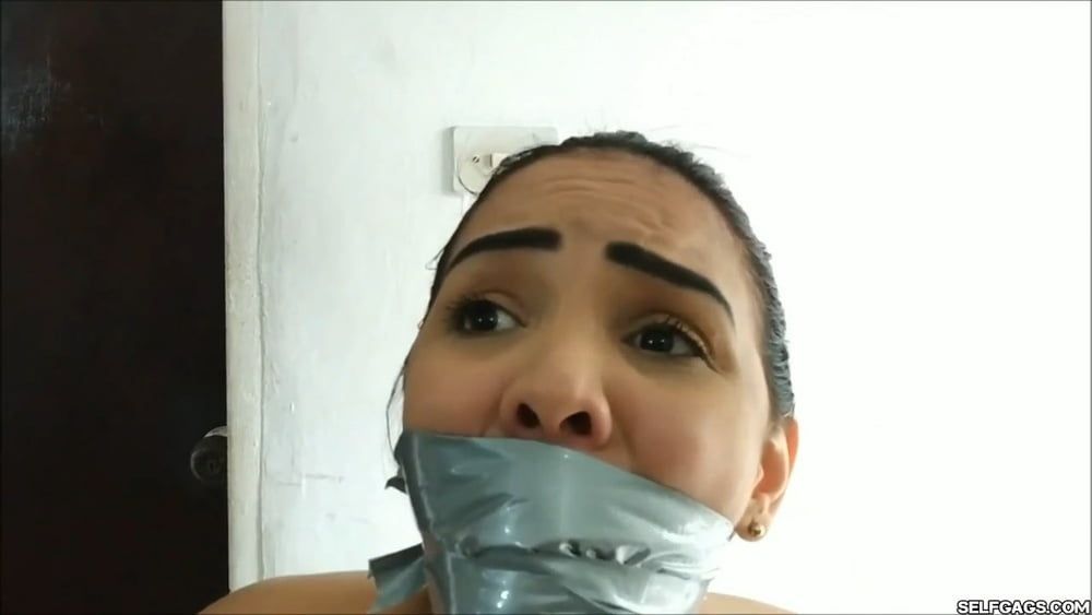 Her First Time Bound And Gagged - Selfgags #20
