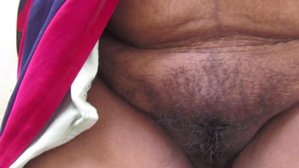 hot tamil aunty showing her big boobs and hairy pussy #9
