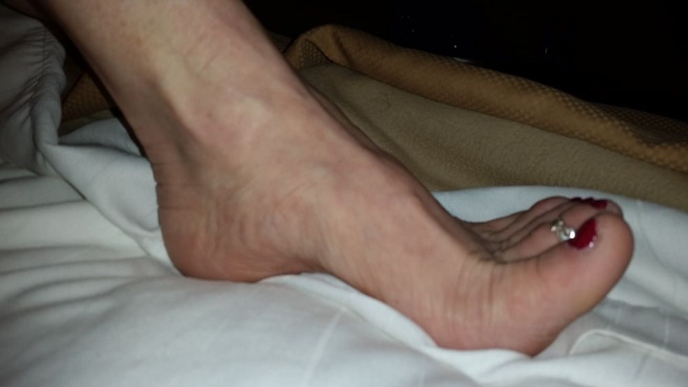 Taking feet pictures at a hotel #15