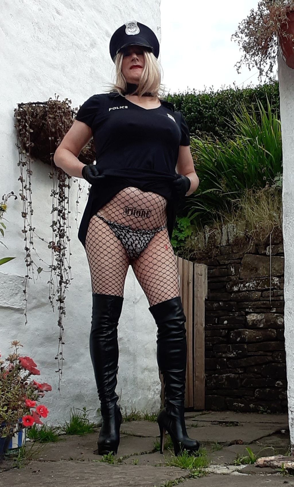 sissy cop outdoors #23