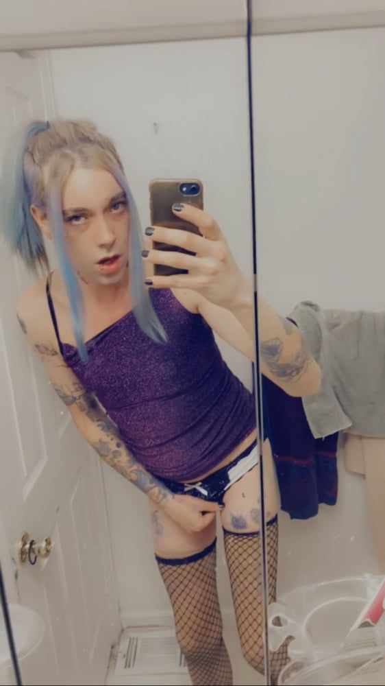 Hot Purple Minidress Slut #11