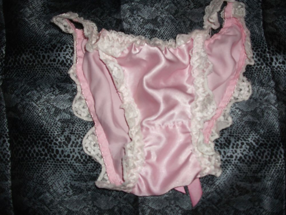 A selection of my wife's silky satin panties #2
