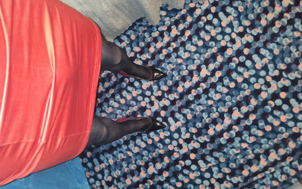 Teasing in My Black Pantyhose #12