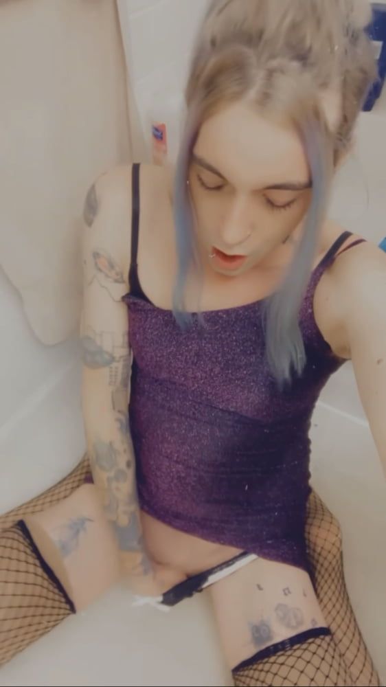 Hot Purple Minidress Slut #56