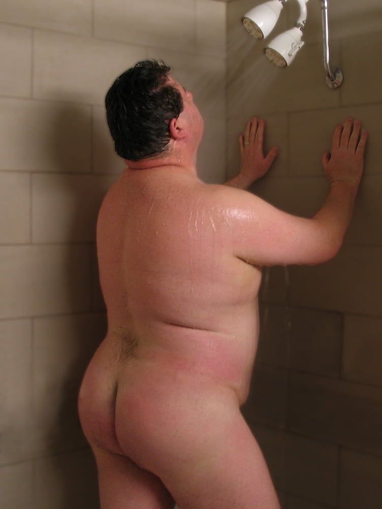 Chubby Guy in the Shower