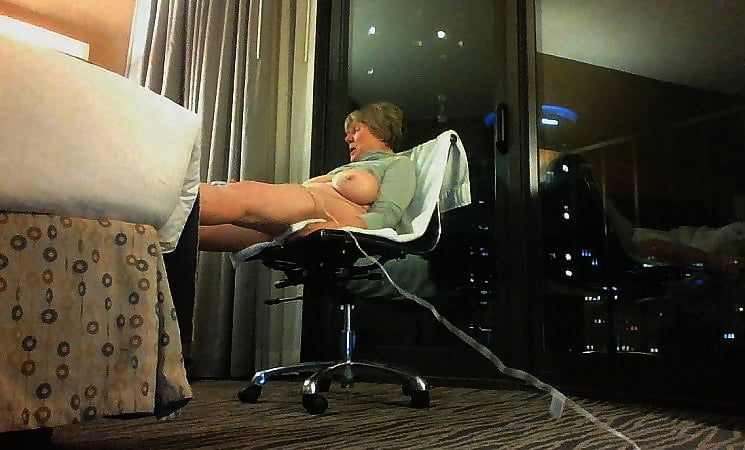 Mom orgasms in hotel window #6