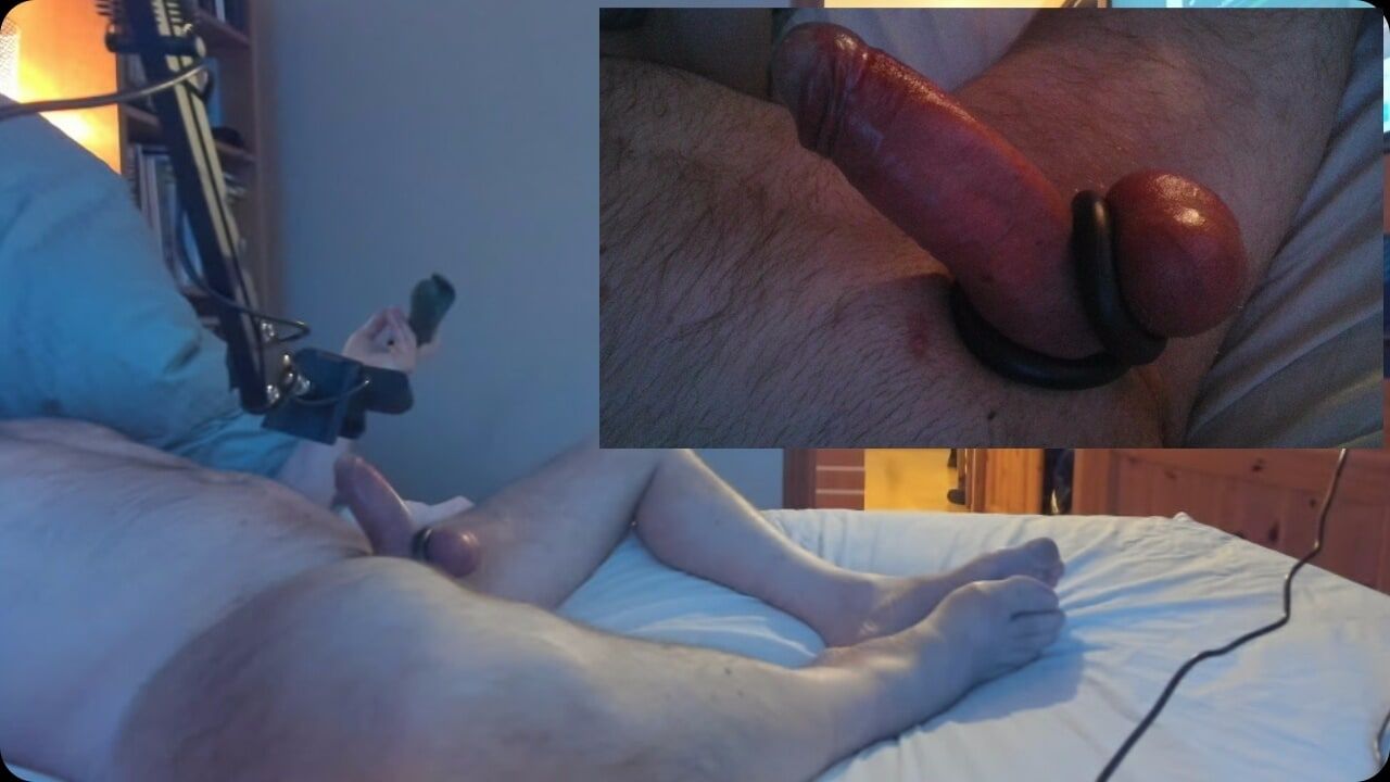 Two screen pics masturbation strapped cock #15