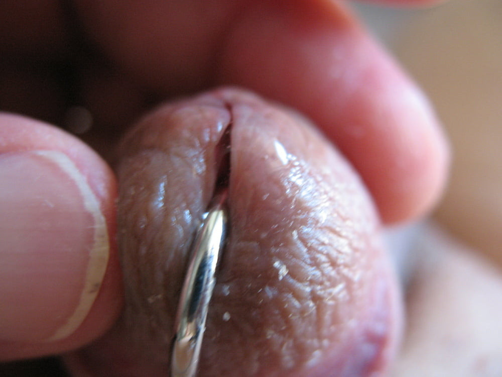 More steel in cock with glans rings #7
