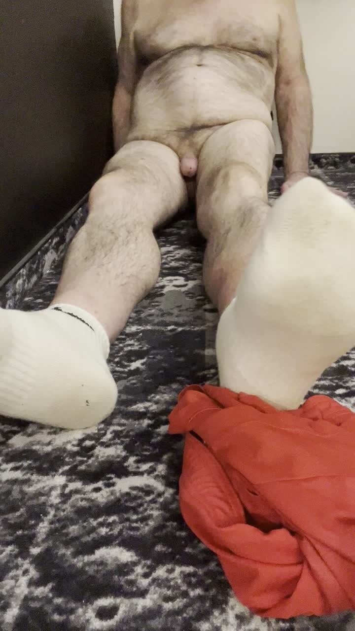 Coach Karl White Socks, Bare Feet Bare Balls 5835 #25