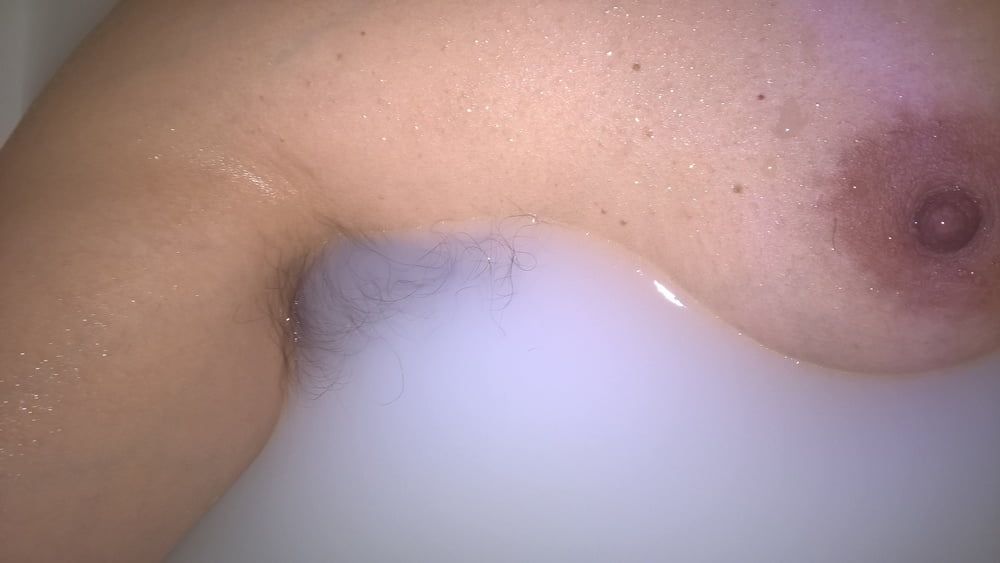 Hairy Wife In Milk Bath #8