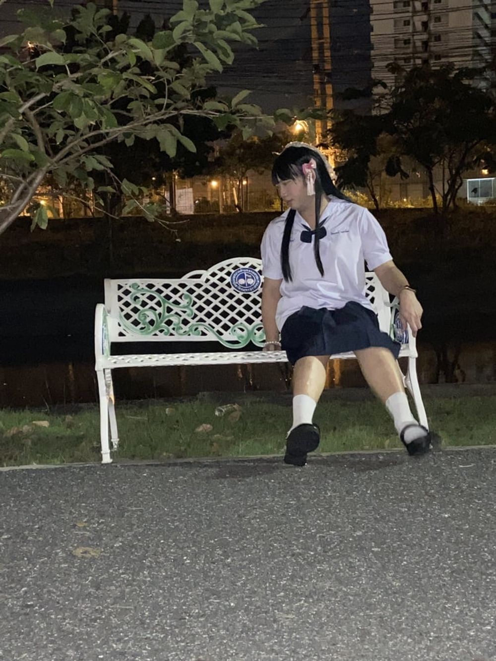 FN003 I dressed in my junior high school uniform #22