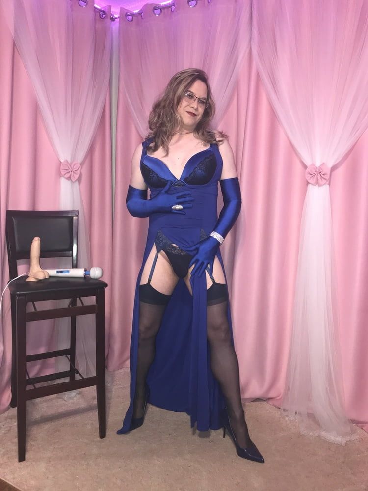  Joanie - Blue Maxi Vest Dress and Lady Marlene Part 3 #15