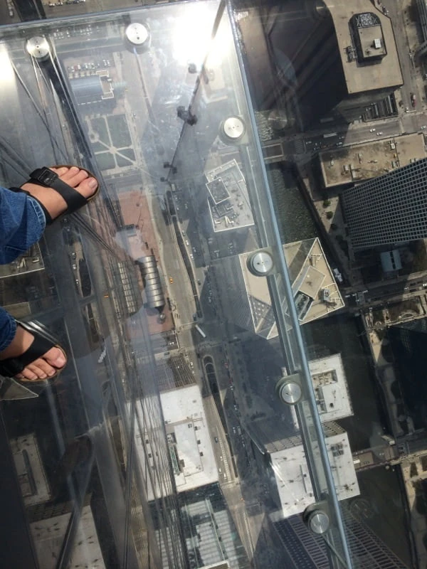 My feet in Chicago