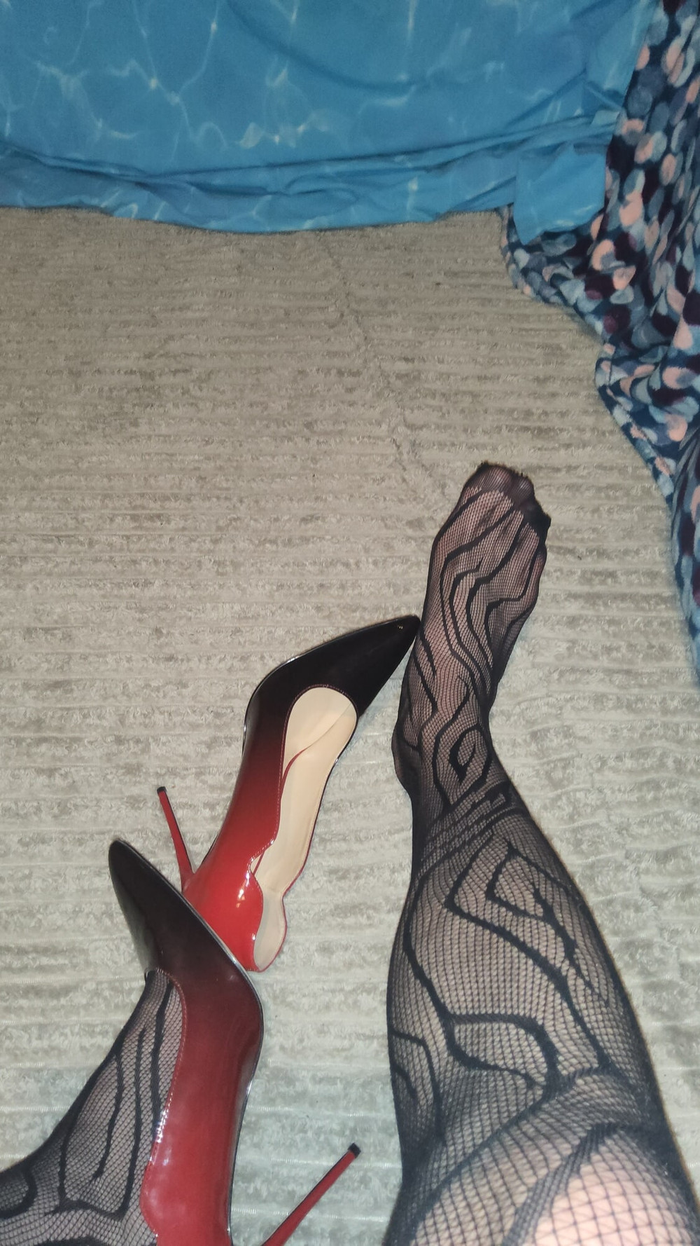 Teasing in My Fishnets #6