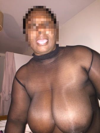 Mummy&#039;s Big Tits In Black Nylon