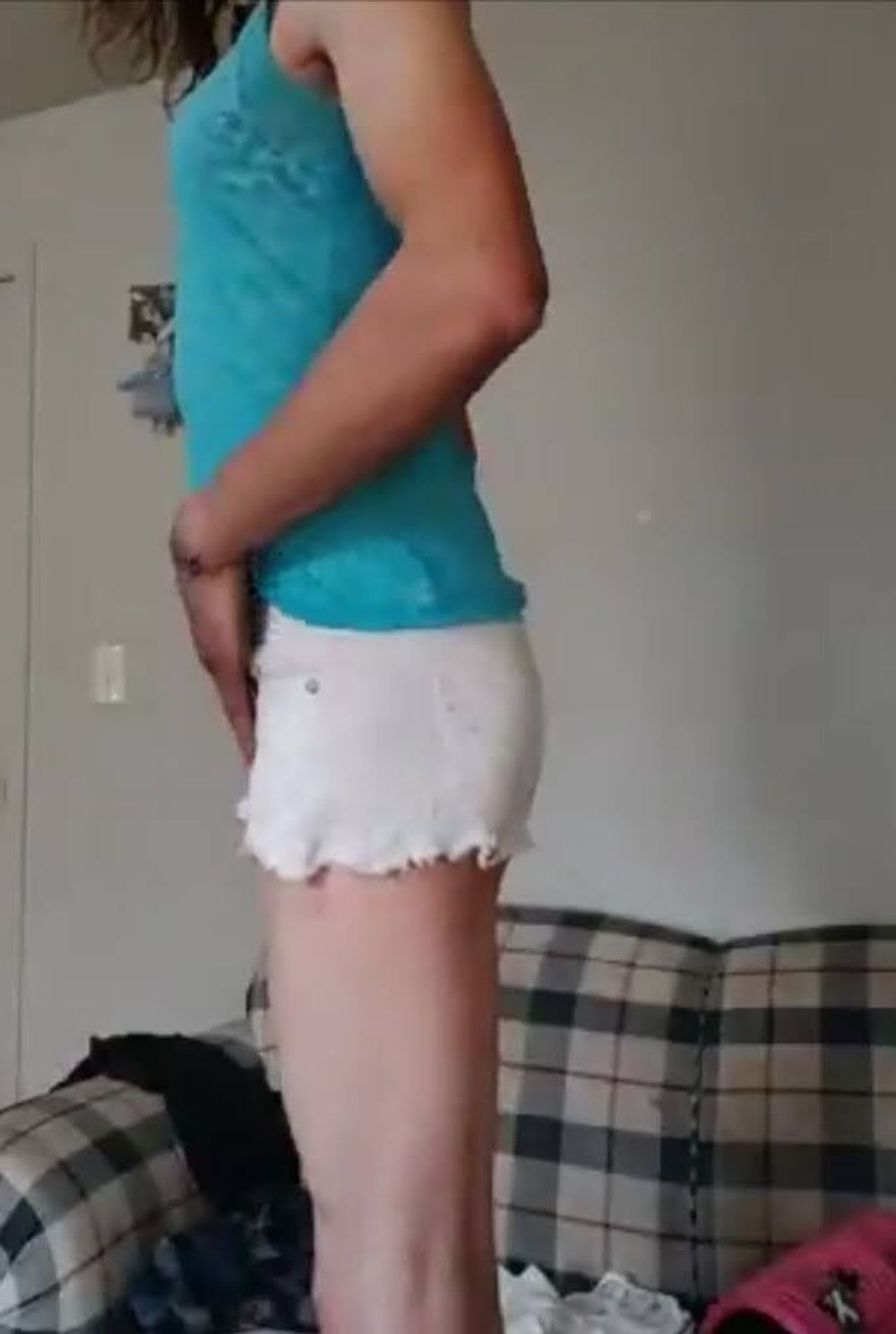 Mostly ass shots trying on clothes #6