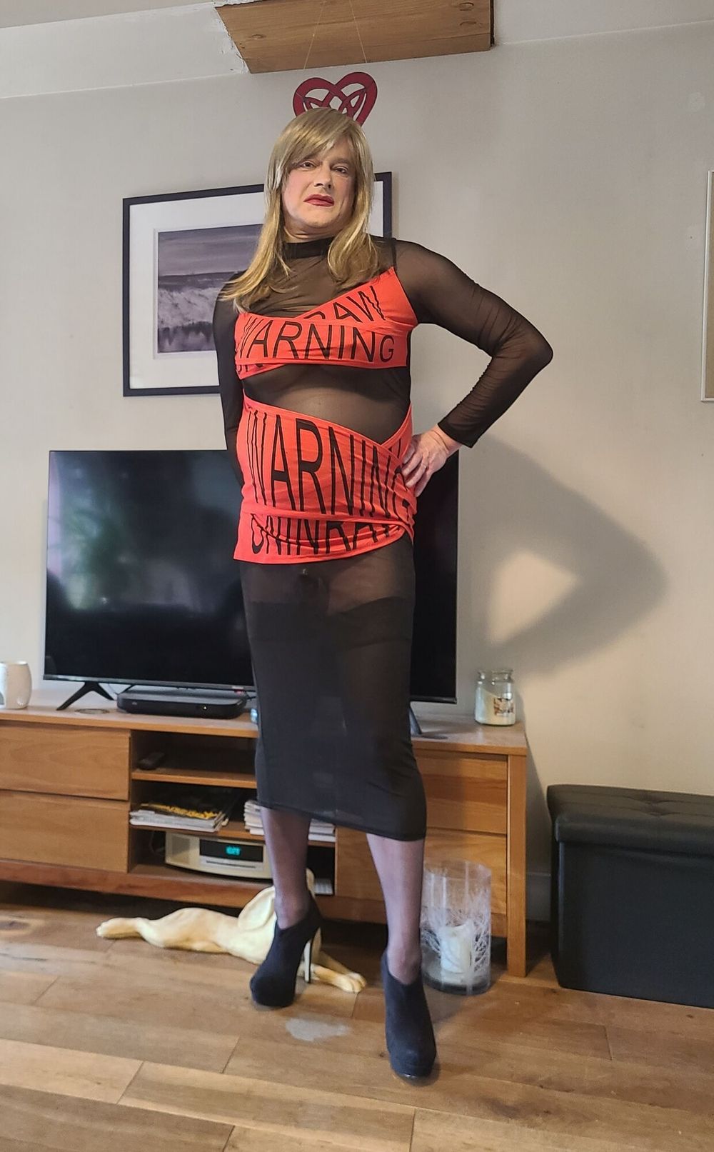 Sissy in warning dress #4