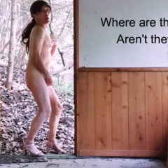 Naked Pai-chan in the Tranny Hunters Forest