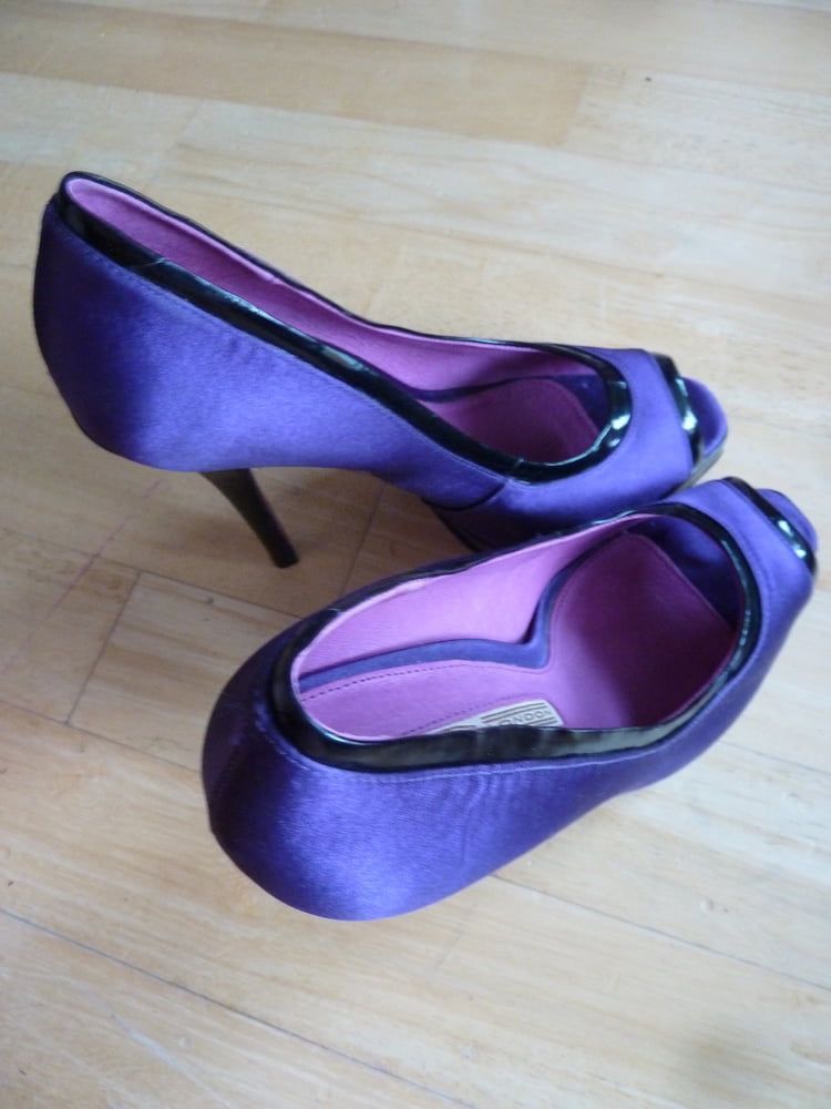 wife's purple Buffalo heels #14